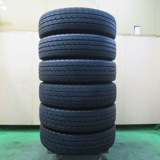 バリ溝！22年！9.5分！6本★185/75R15 106/104N ブリヂストン エコピア R710 タイヤ 15インチ カムロード ハイエース キャラバン キャンピングカー 等★5110308イノタ