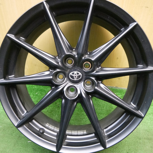 新車外し！1本★トヨタ GR 86 スバル BRZ 純正 ホイール 18インチ 18×7.5J PCD100/5H★5070405Hホ