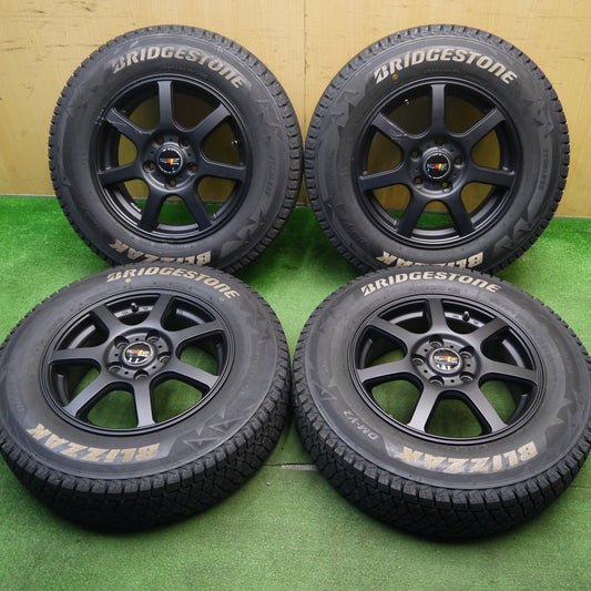 [送料無料] バリ溝！9.5分★スタッドレス 175/80R15 ブリヂストン ブリザック DM-V2 RALLI ART SPORTS ラリーアート 15インチ パジェロミニ 等 PCD114.3/5H★5031809Hス