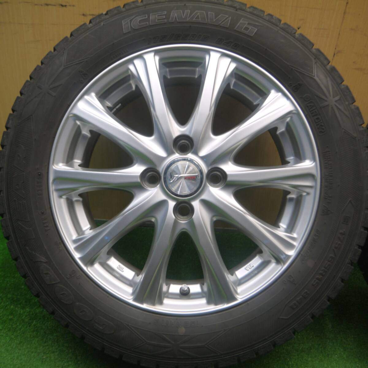 キレイ★スタッドレス 175/65R15 グッドイヤー アイスナビ6 JOKER ジョーカー 15インチ PCD100/4H★4112506Hス