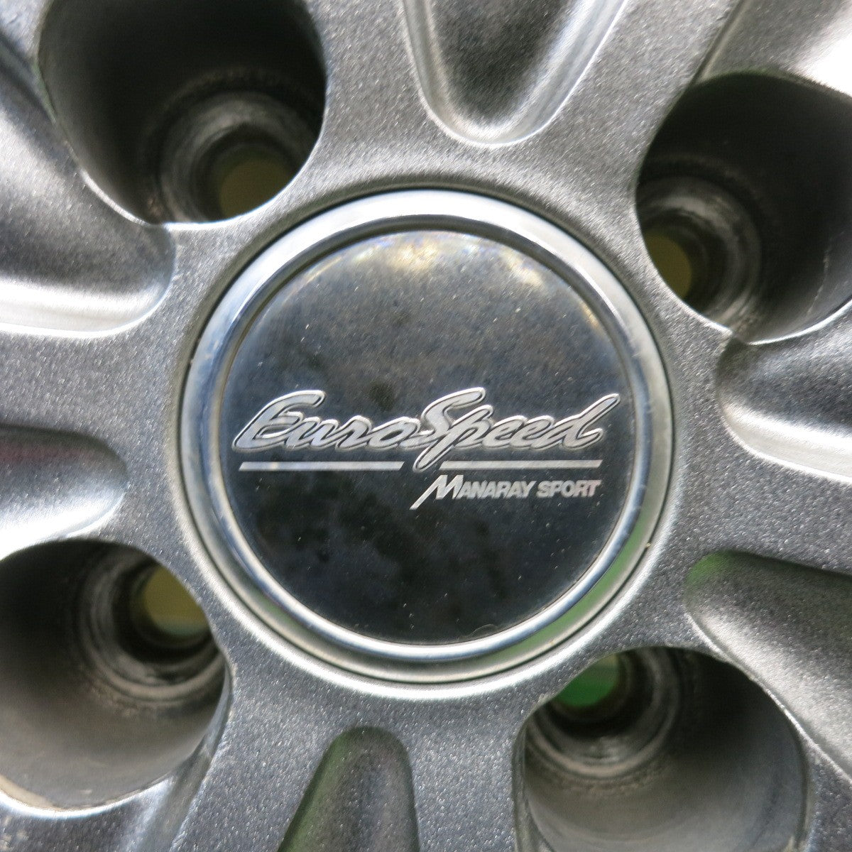 バリ溝！23年！キレイ！8.5分★185/60R15 ブリヂストン エコピア NH200C EuroSpeed MANARAY SPORT ユーロスピード 15インチ PCD100/4H★6042308HAノ