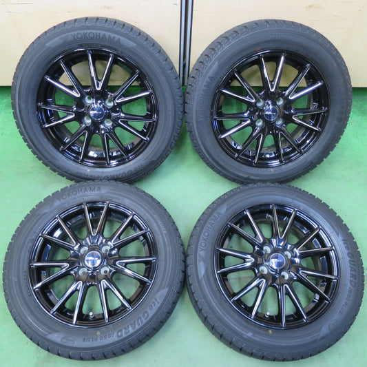 バリ溝！キレイ！9分★スタッドレス 185/60R15 ヨコハマ アイスガード iG50 プラス RiZLEY ZEFICE ライツレー 15インチ PCD100/4H★5051307イス