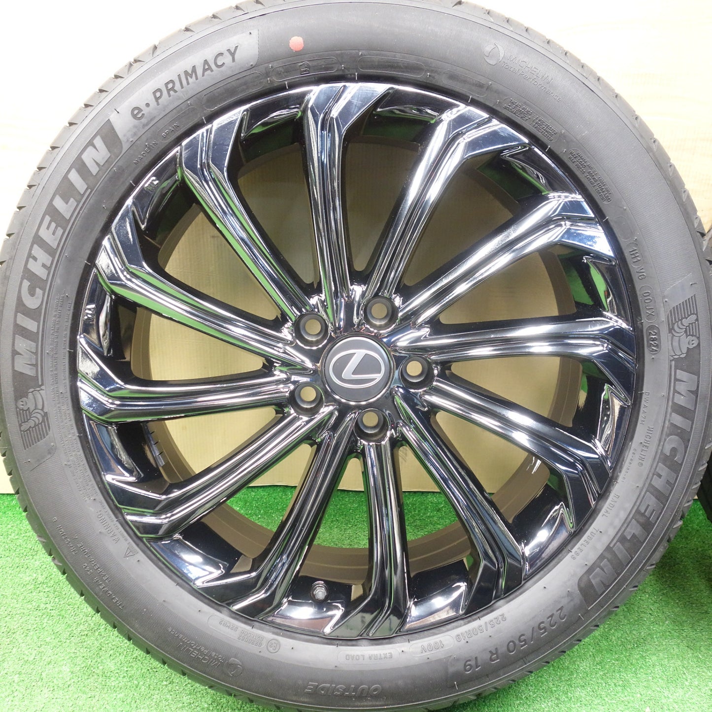 未使用！センサー付！24年★レクサス LBX 純正 OP MODELLISTA 225/50R19 ミシュラン e・PRIMACY eプライマシー 19インチ モデリスタ PCD114.3/5H★5121903KTノ