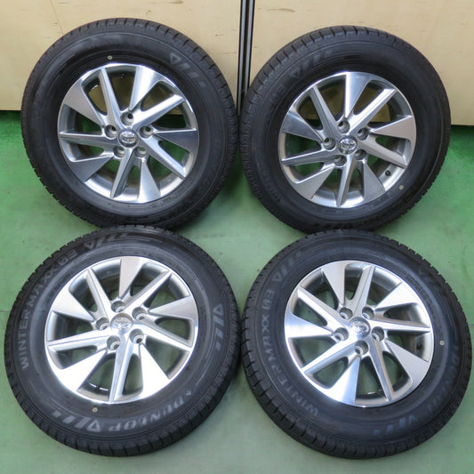 バリ溝！23年！9.5分★トヨタ 20系 アルファード ハイブリッド ヴェルファイア 純正 215/65R16 スタッドレス ダンロップ ウインターマックス03 16インチ PCD114.3/5H★6051406イス