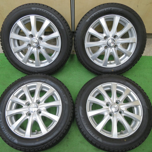 バリ溝！24年！キレイ！9.5分★スタッドレス 155/65R14 プラクティバ BP02 ヨコハマ ravrion RS01 ラブリオン 14インチ PCD100/4H★5062801TTス