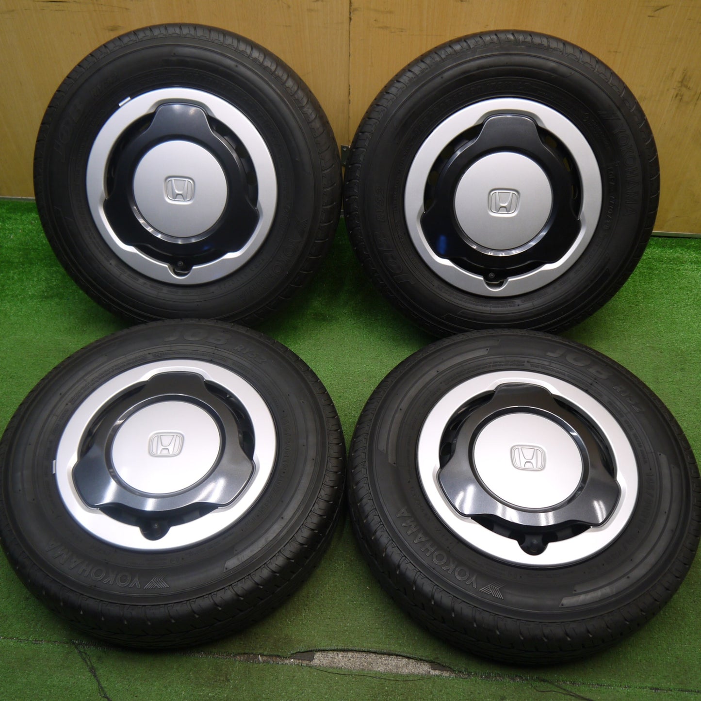 キレイ！22年★ホンダ N-VAN 純正 スチール 145/80R12 80/78N ヨコハマ JOB RY52 12インチ Nバン PCD100/4H★5051409Hノ
