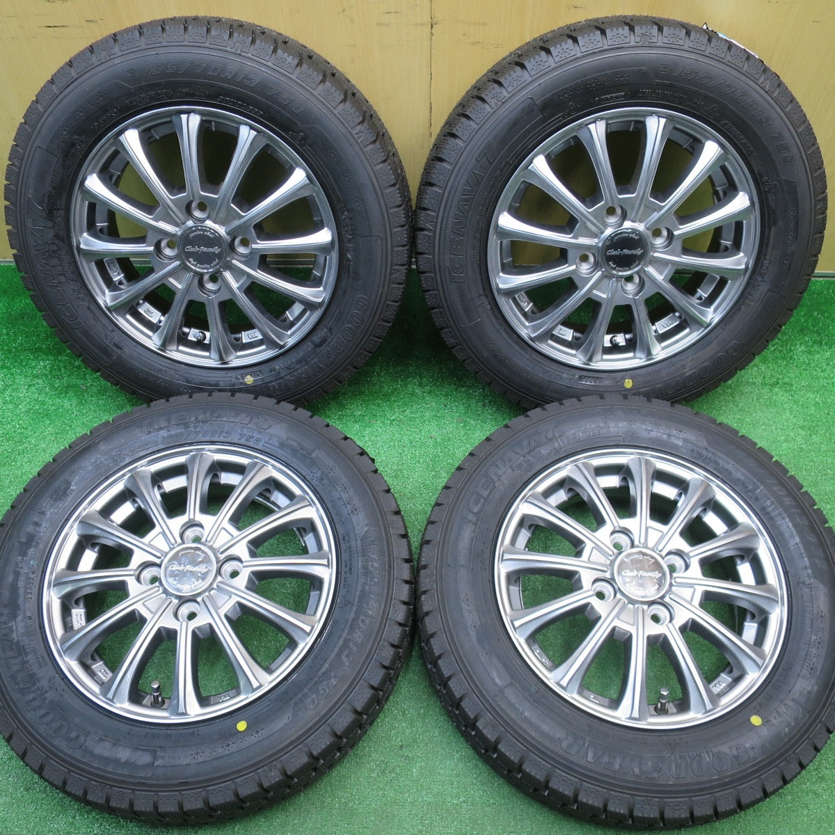 未使用！23年★スタッドレス 155/70R13 グッドイヤー アイスナビ7 Club Family クラブ ファミリー 13インチ PCD100/4H★5110510NJス