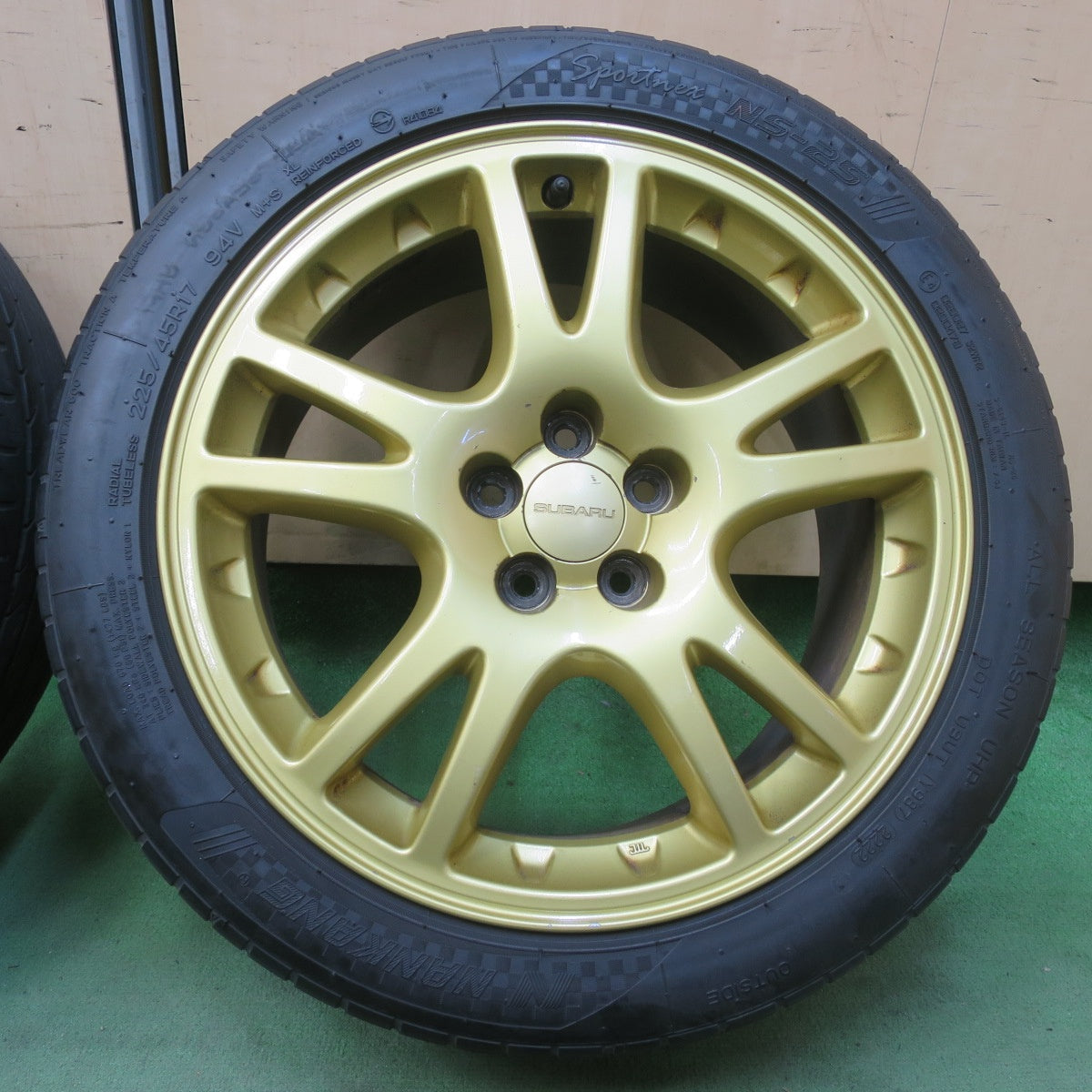 4本価格！22年★スバル GDB インプレッサ WRX STI 純正 225/45R17 ナンカン Sportnex NS-25 17インチ PCD100/5H★6041104イノ
