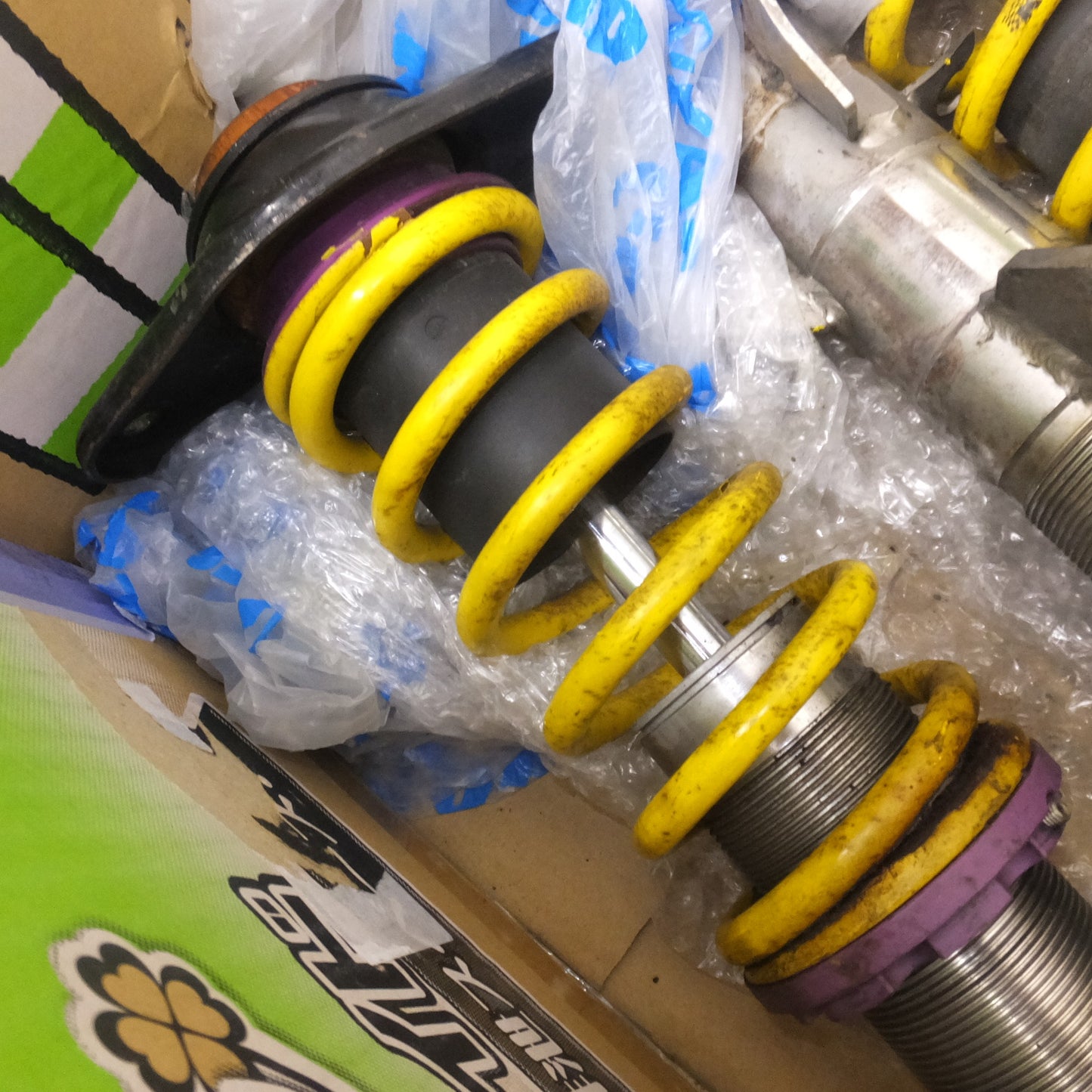 [送料無料] 岐阜発 ジャンク★KW ミニ XN20系 車高調 一式 セット　200 1021L　200 1021R　200 1121　サスペンション★