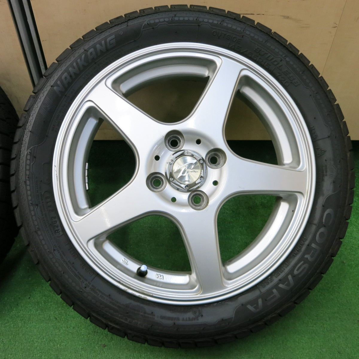 *送料無料* バリ溝！9.5分★三菱 アイ 用 145/65R15 175/55R15 スタッドレス ナンカン CORSAFA Treffer トレファー PCD100/4H★4053102イス