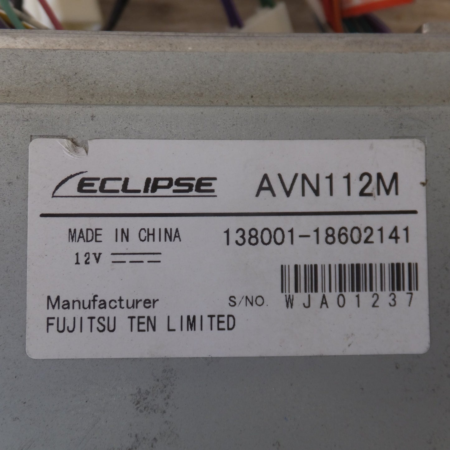 [送料無料] ★富士通テン イクリプス ECLIPSE メモリーナビゲーション AVN112M(13★