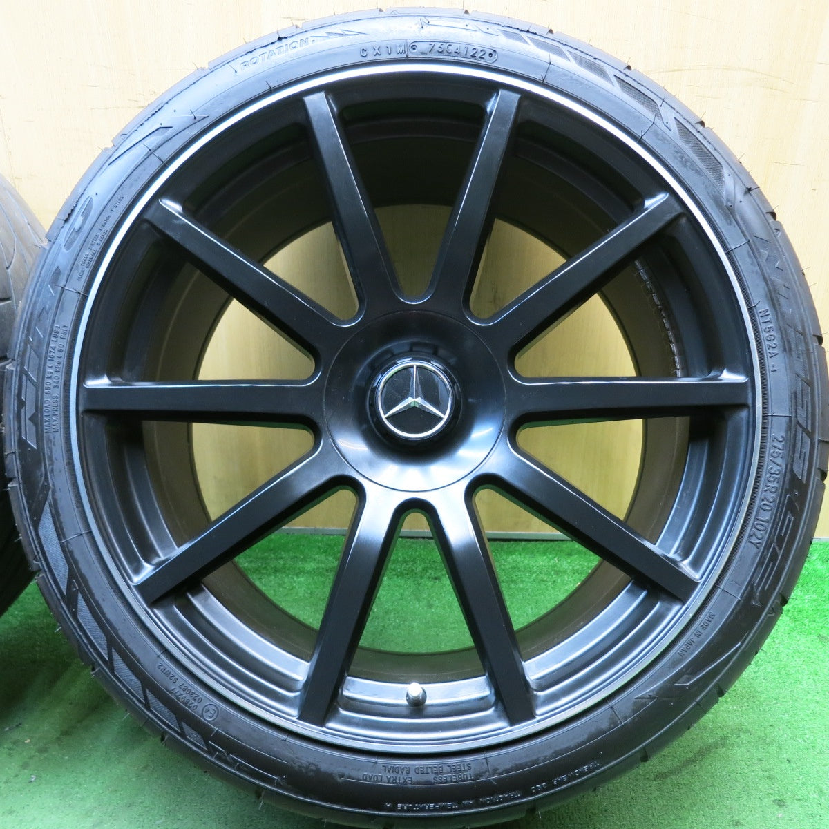 付属品付き！22年！キレイ★ベンツ Sクラス ダイナミック タイプ  245/40R20 275/35R20 ニットー NT555 G2 社外 アルミ 20インチ PCD112/5H★5081603HAノ