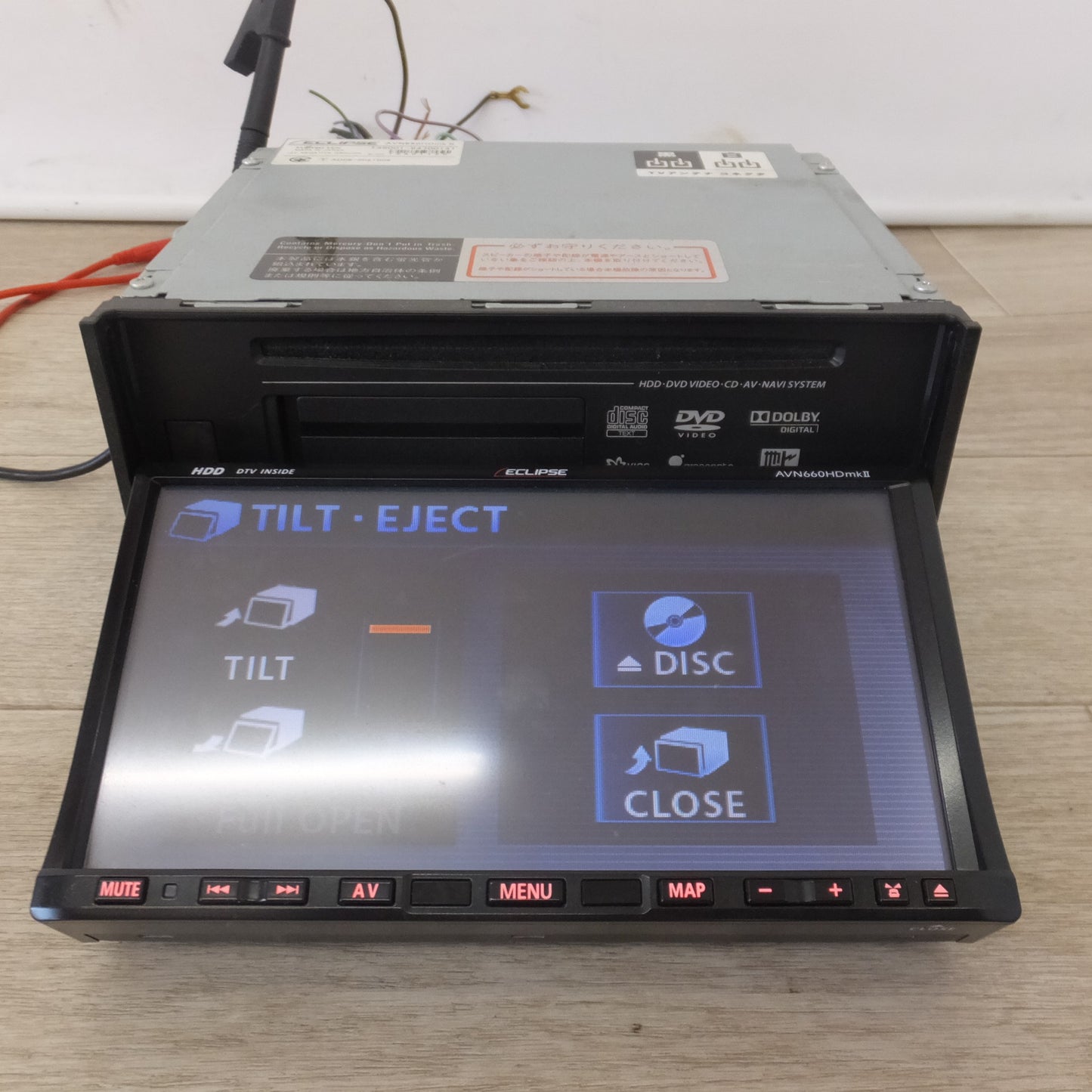 [送料無料] ★富士通テン イクリプス ECLIPSE HDDナビゲーション AVN660HDmkII(19)★