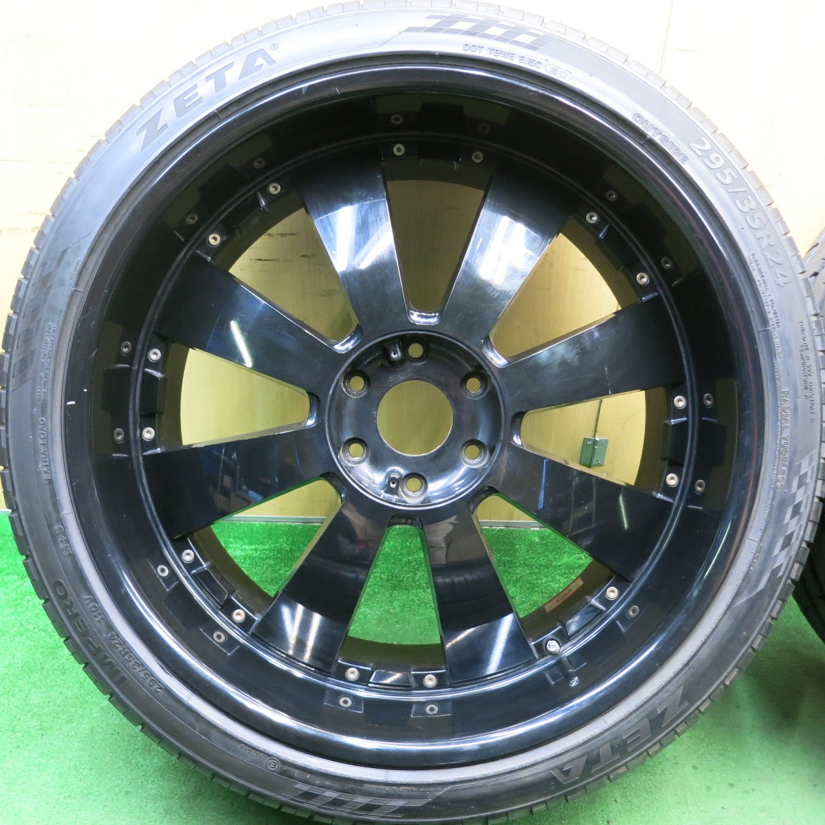 バリ溝！9分★DeMODA CONCEPT LENSO CONCERTO 295/35R24 ゼータ IMPERO ディモーダコンセプト 24インチ PCD139.7/6H★5072005HAノ