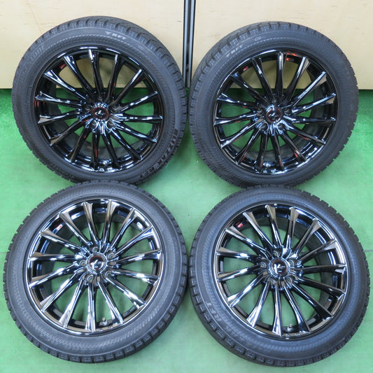 [送料無料] バリ溝！21年！キレイ！8.5分★LEONIS CH 225/50R18 スタッドレス ブリヂストン ブリザック RFT レオニス 18インチ PCD114.3/5H★5010707イス