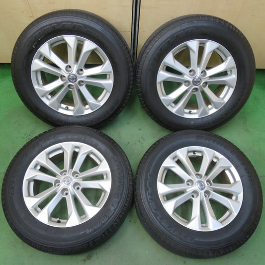 バリ溝！22年！9分★日産 T32 エクストレイル 純正 225/65R17 ブリヂストン デューラー H/L 850 17インチ PCD114.3/5H★6011901イノ