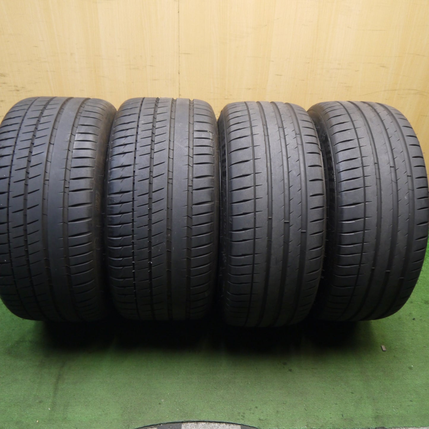 バリ溝！23年！キレイ！9分★ENKEI RS05RR 255/40R20 285/35R20 ミシュラン パイロットスポーツ4 S Racing R エンケイ 20インチ PCD114.3/5H★5091703Hノ