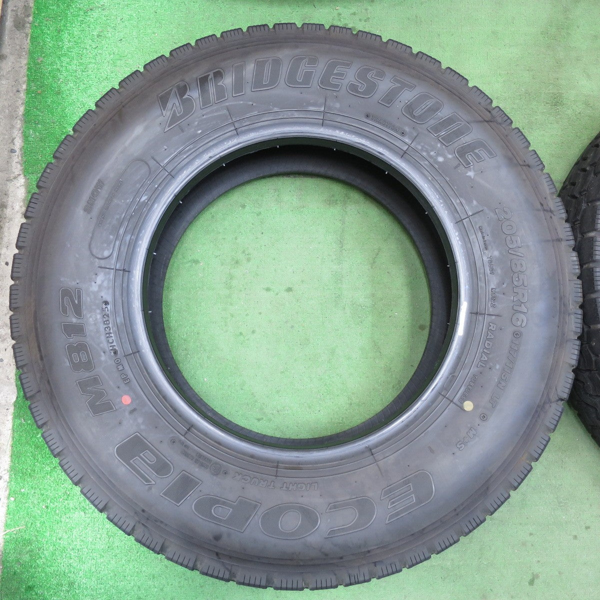 ほぼ未使用！25年！6本★トラック バス タイヤ 205/85R16 117/115N ブリヂストン エコピア M812 ミックス オールシーズン 16インチ★6013105イスタ