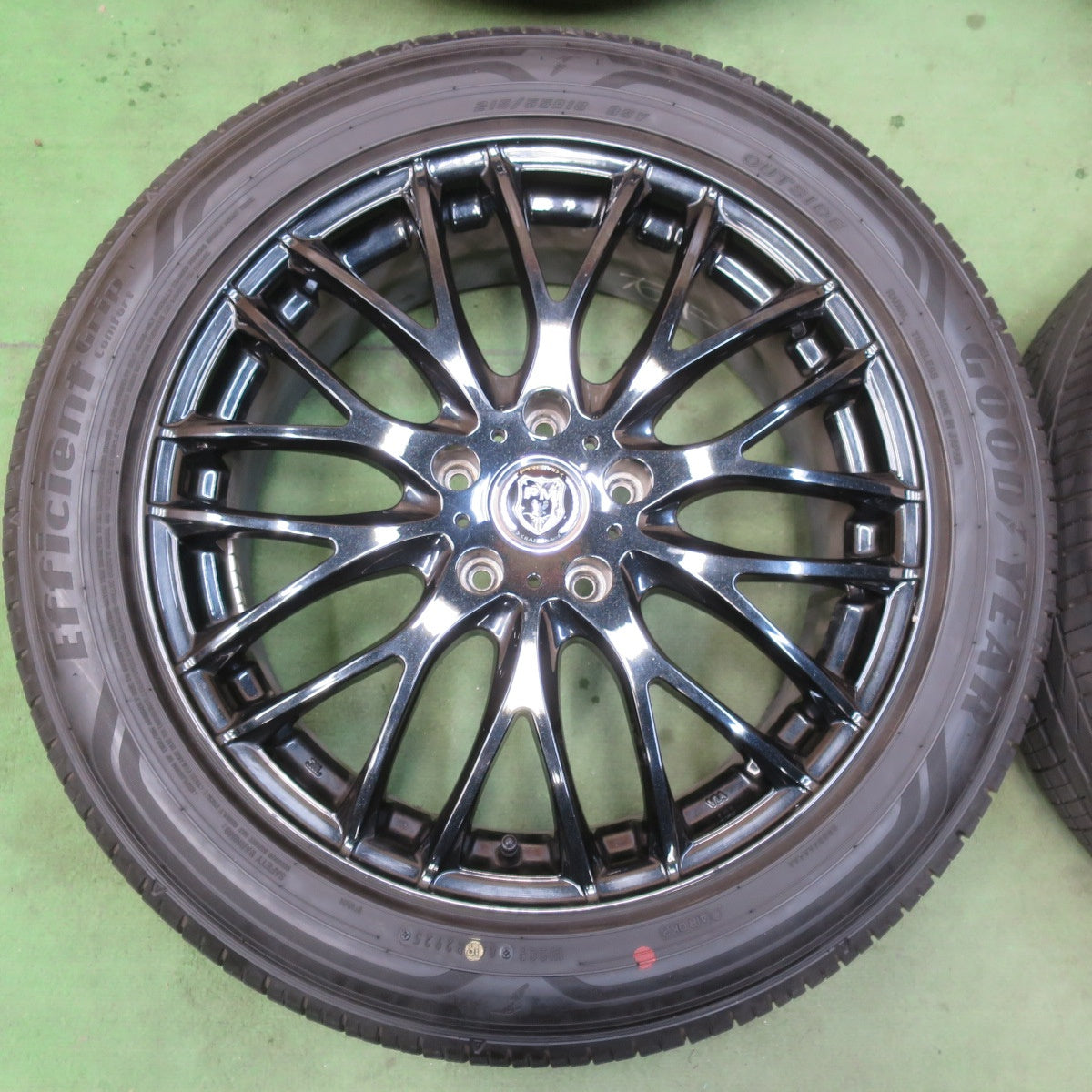 バリ溝！25年！キレイ！ほぼ10分★215/55R18 グッドイヤー EfficientGrip Comfort PREMIX GRAPPA プレミックス グラッパ 18インチ PCD114.3/5H★6011002イノ