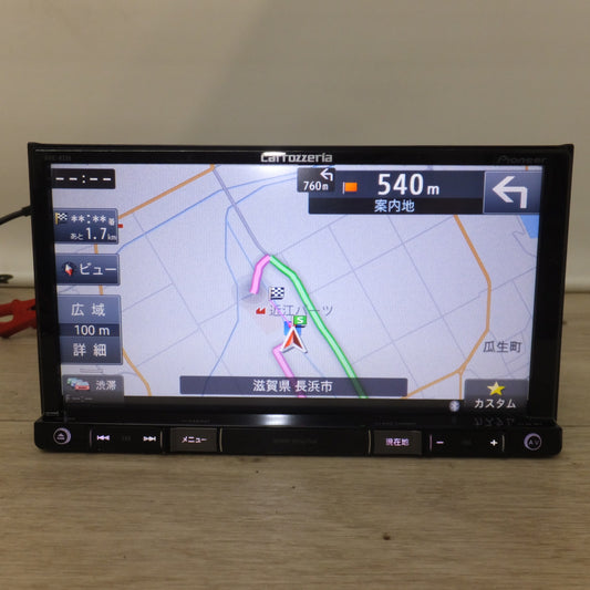 [送料無料] ★カロッツェリア carrozzeria AV一体型メモリーナビゲーション 楽ナビ AVIC-RZ06　DENSO ETC車載器 DIU-9500　セット[27]★