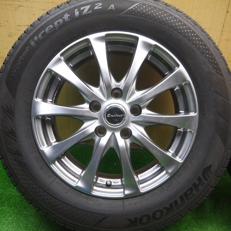バリ溝 8.5分 2本価格★スタッドレス 215/65R16 ハンコック ウインター アイセプト IZ2A エクスター PCD114.3/5H★4101805Hス