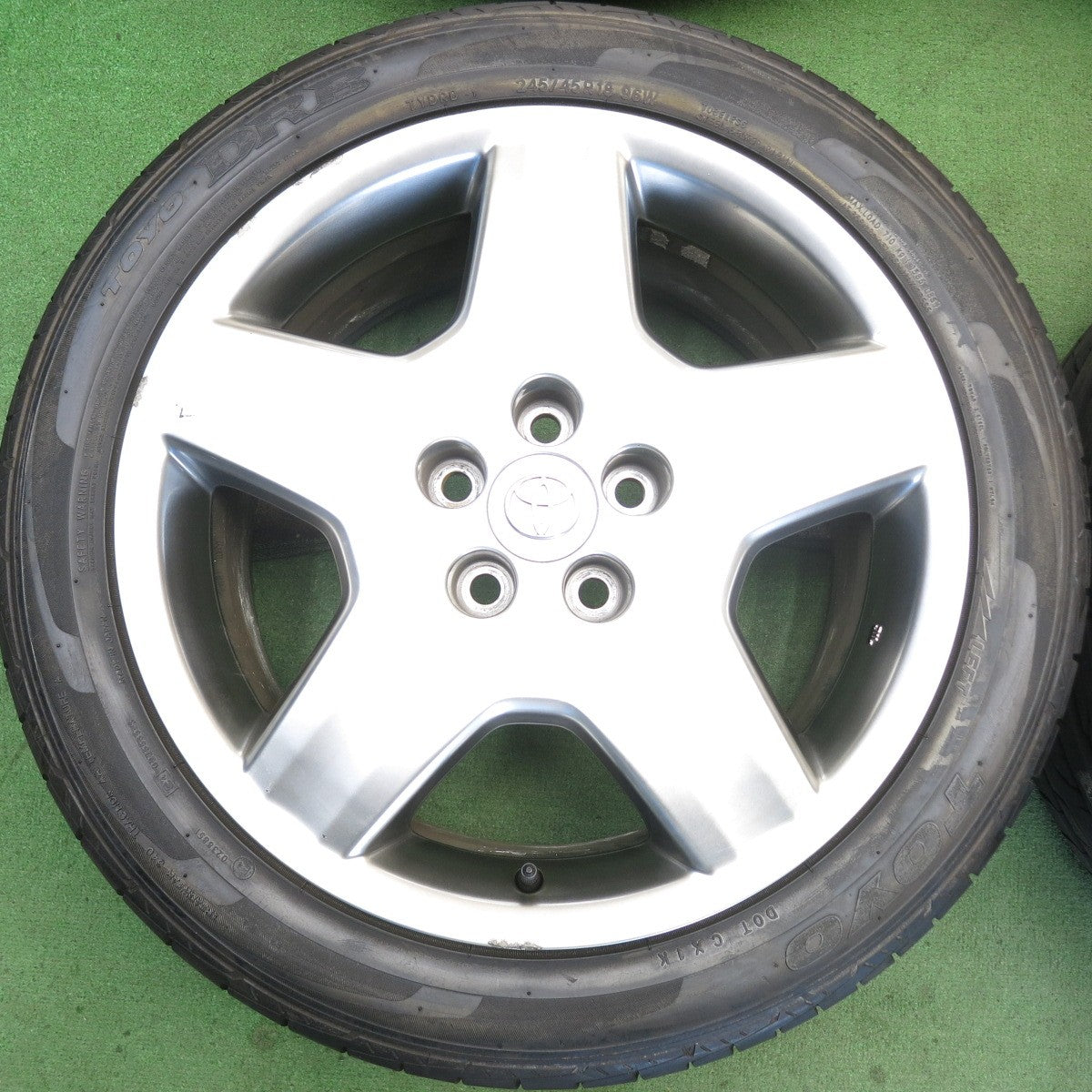 バリ溝！9分◎トヨタ 30 セルシオ 純正 245/45R18 トーヨー DRB 18インチ PCD114.3/5H◎6070504HAノ