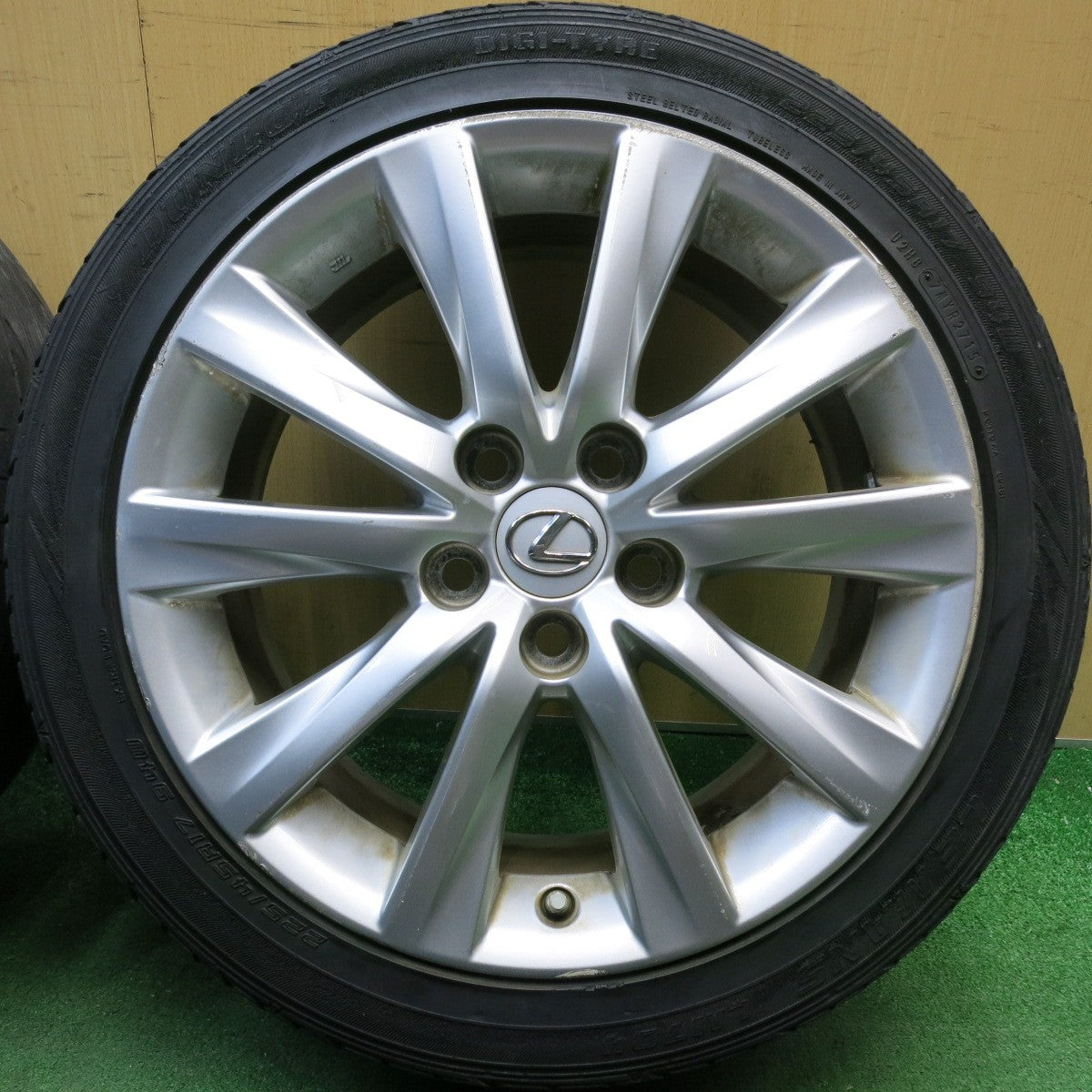 センサー付★レクサス IS 純正 225/45R17 ダンロップ LE MANS LM704 ルマン 17インチ PCD114.3/5H★6041910HAノ
