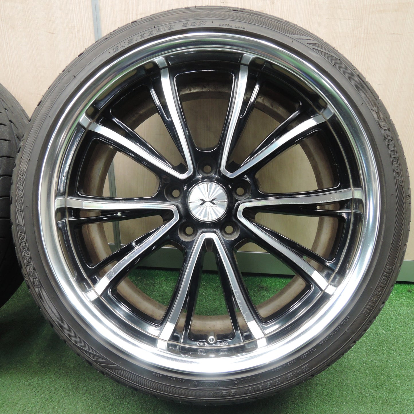 *送料無料* 4本価格★245/35R19 MAVERICK マーベリック 210S ダンロップ LE MANS LM704 19インチ PCD114.3/5H★4030413NJノ