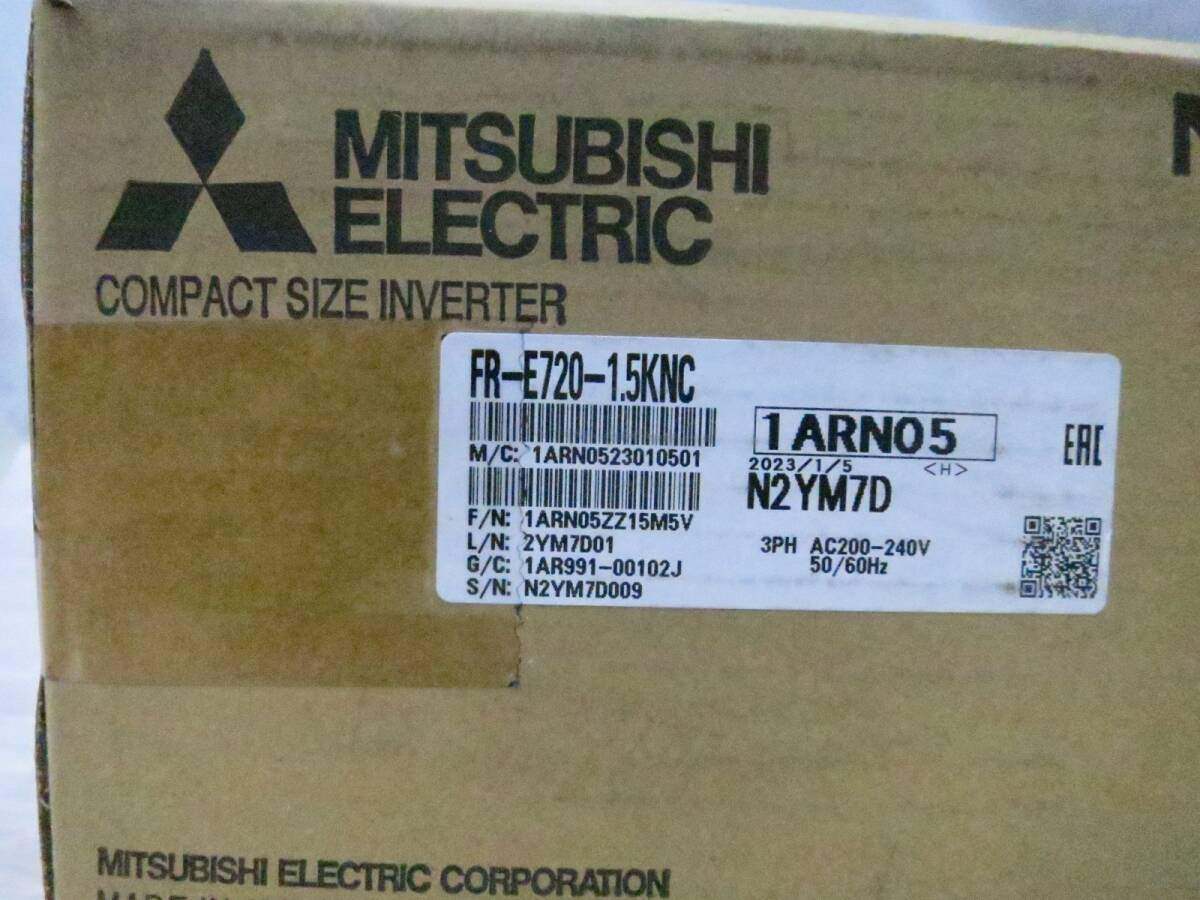[送料無料] 未使用◆三菱電機 インバータ FR-E720-1.5KNC 2023年製 E700シリーズ 三相 200V 1.5kW◆