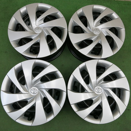 新車外し★トヨタ ヤリス 純正 スチール ホイール 14インチ 14×5.5J キャップ カバー 付き PCD100/4H★5042804TTホ