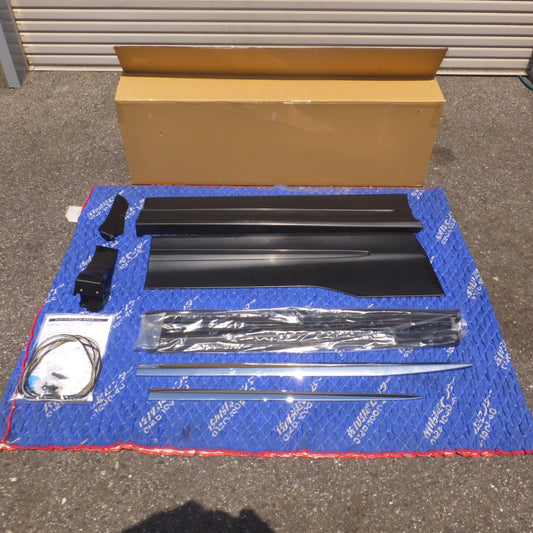 [送料無料] 岐阜発 新車外し 美品★MODELLISTA アルファード ヴェルファイア モデリスタ エアロG サイドスカート LH 素地 D2614-57220-00 左のみ セット★