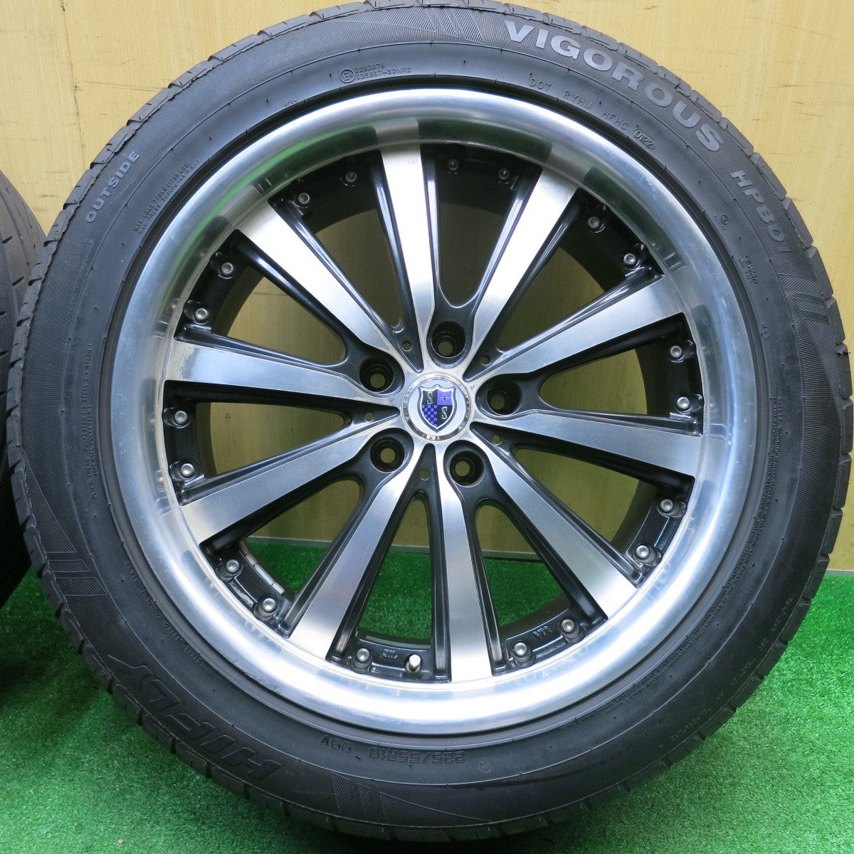 4本価格！22年★STEINER VS5 共豊 225/55R19 ハイフライ VIGOROUS HP801 シュタイナー 19インチ PCD114.3/5H★5111307HAノ