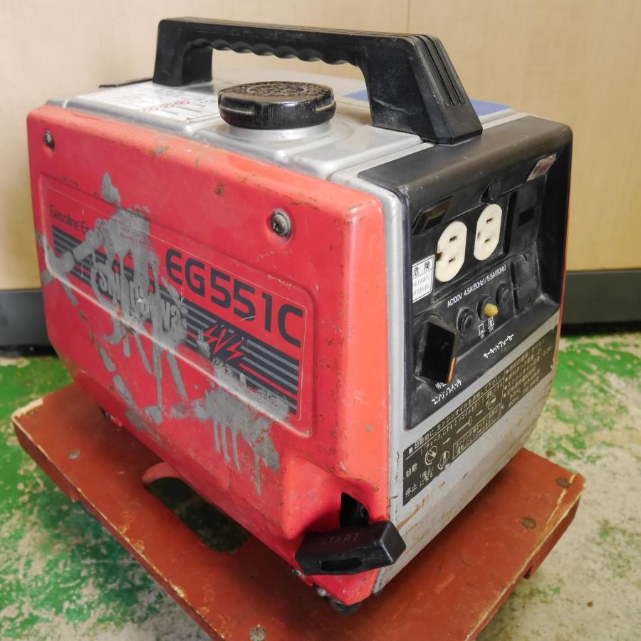 [送料無料] ジャンク☆新ダイワ ポータブル 発電機 EG551C ガソリン エンジン 100V 50Hz/60Hz☆
