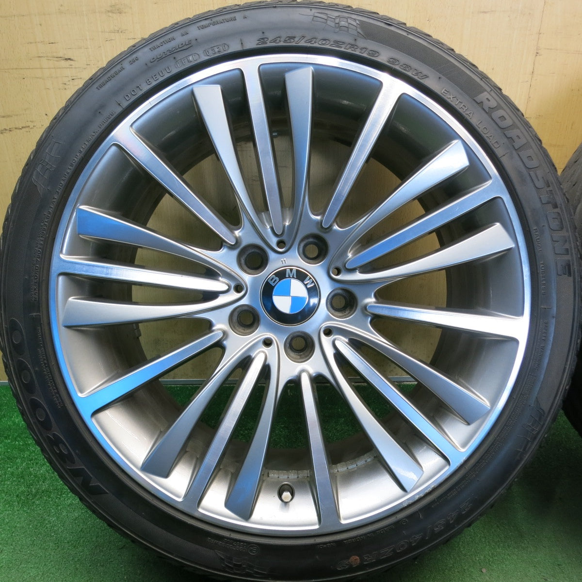 バリ溝！23年！9.5分以上◎BMW 6シリーズ F12 F13 純正 245/40R19 275/35R19 ロードストーン N8000 ウィンラン R330 19インチ PCD120/5H◎6061801HAノ