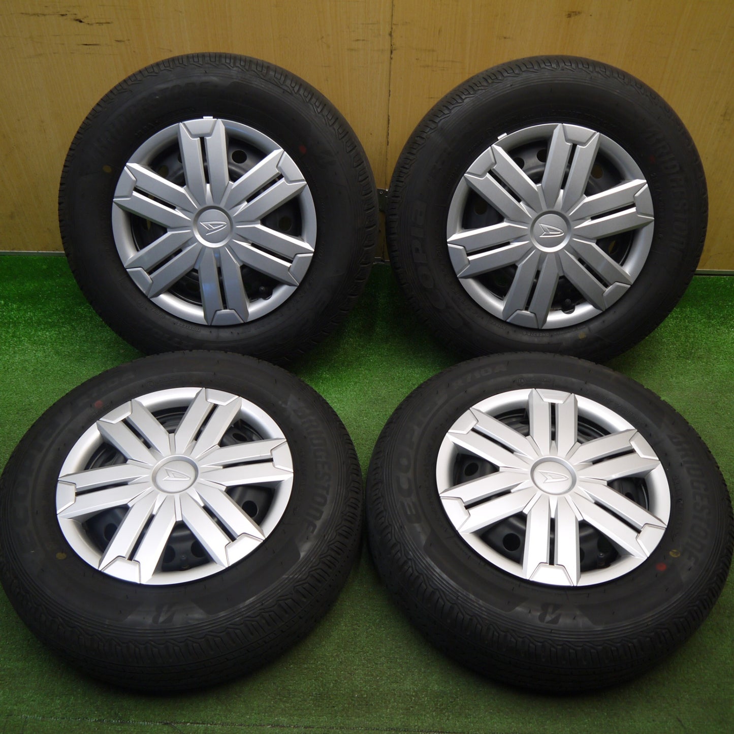 キレイ！23年★ダイハツ アトレー 純正 スチール 145/80R12 80/78N ブリヂストン エコピア R710A 12インチ PCD100/4H★6022001Hノ
