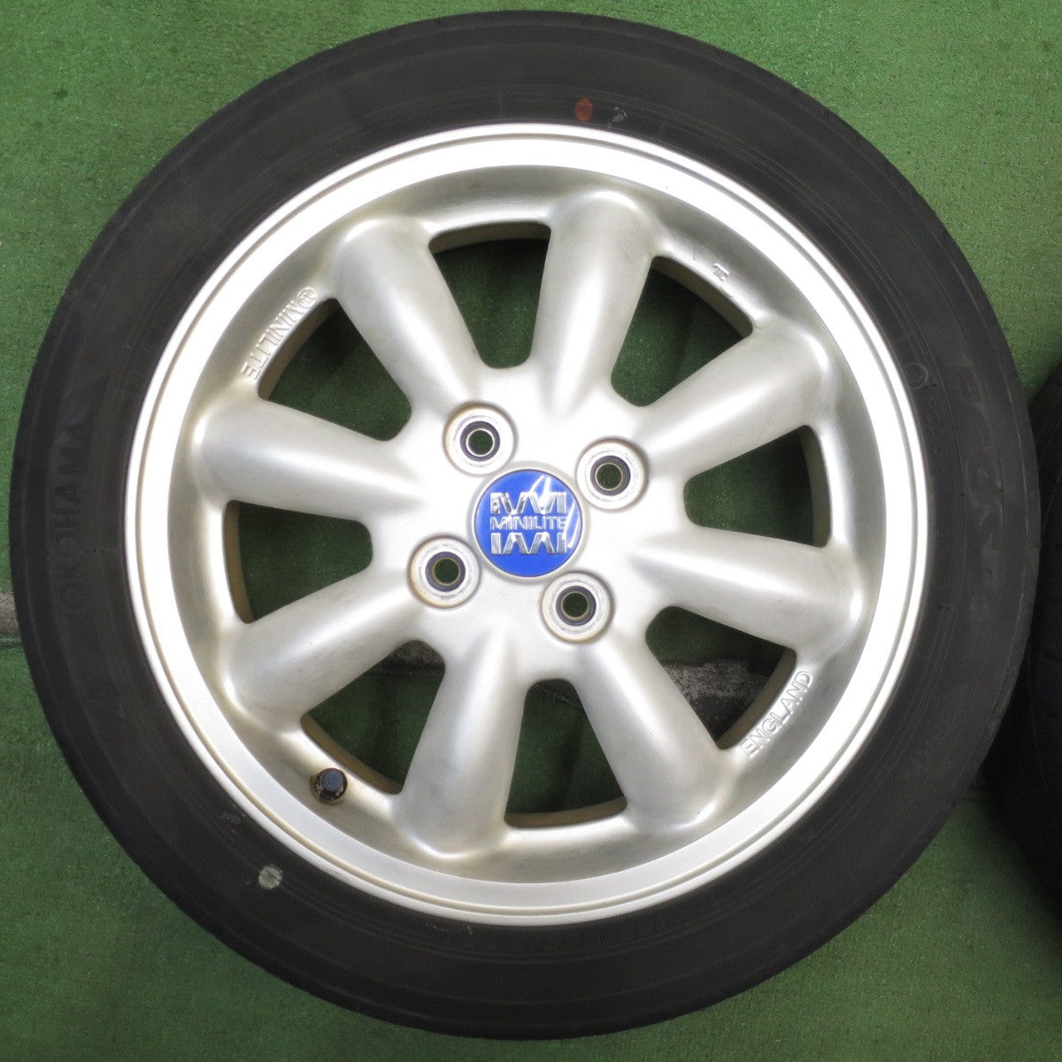 キレイ★ダイハツ ミラジーノ 純正 MINILITE 165/55R15 ヨコハマ エコス ES31 ミニライト 15インチ PCD100/4H★5073003NJノ