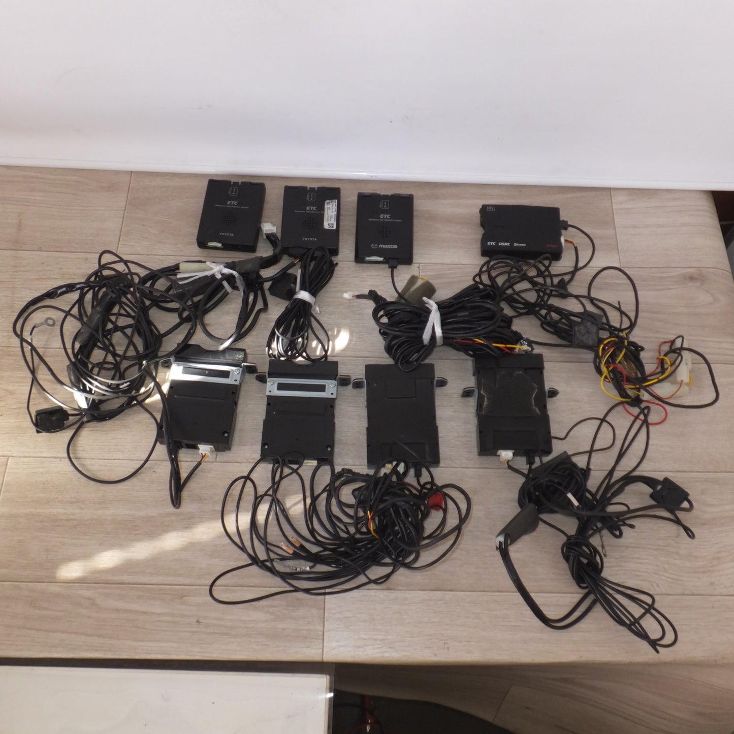 [送料無料] ★デンソー DENSO ETC車載器 アンテナ分離型 各種 8点 セット　汎用 トヨタ車用 マツダ車用★