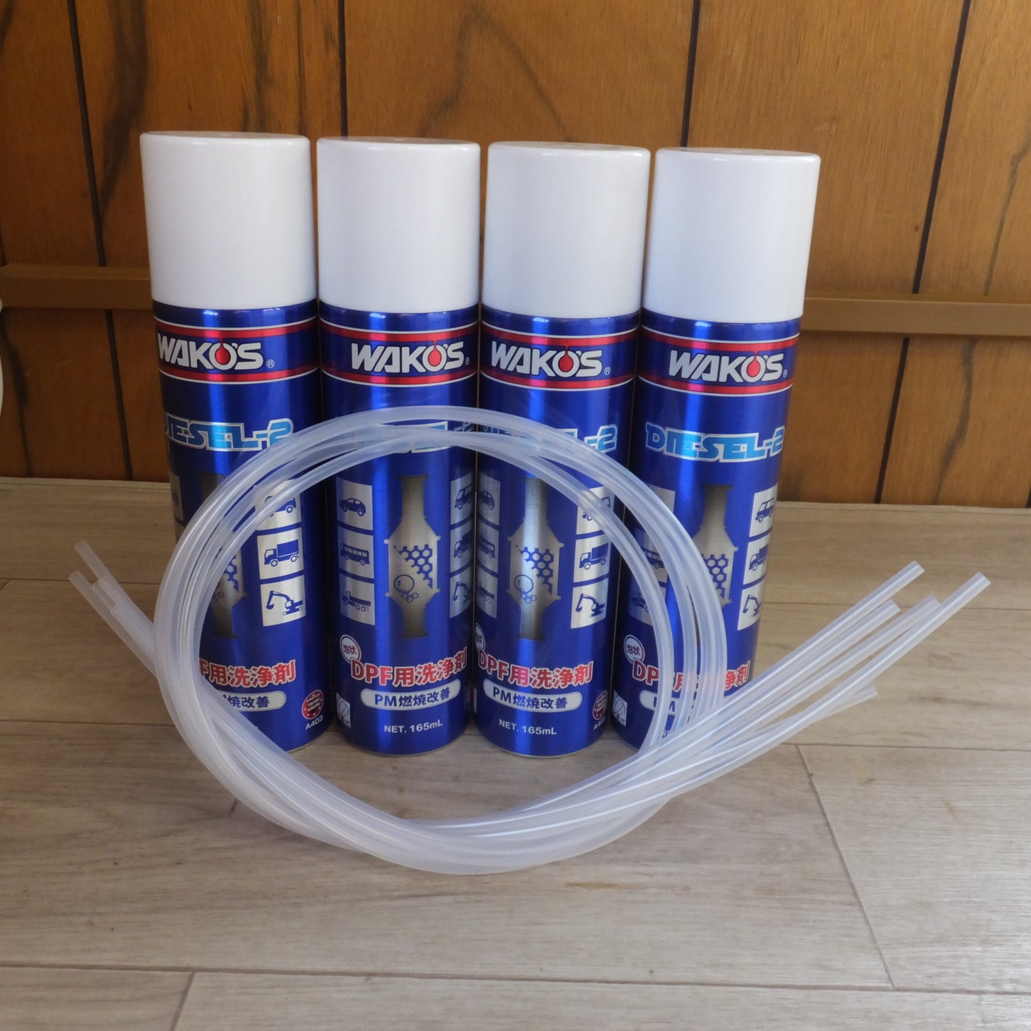 [送料無料] 未使用★和光ケミカル ワコーズ WAKO'S DIESEL-2 泡状 DPF用洗浄剤 PM燃焼改善 A403 165mL 4本 セット　ロングノズル 付★