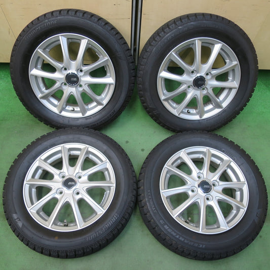 バリ溝！23年！キレイ！9.5分以上★スタッドレス 165/65R14 ブリヂストン アイスパートナー2 PREO プレオ 14インチ ソリオ ハスラー 等 PCD100/4H★5122706イス
