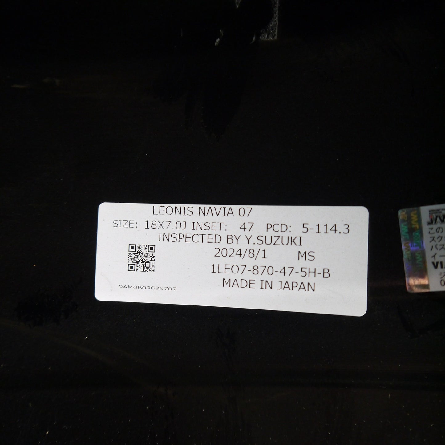 未使用！1本★LEONIS NAVIA 07 weds 18インチ ホイール レオニス ナヴィア 18×7.0J PCD114.3/5H★5110701Hホ