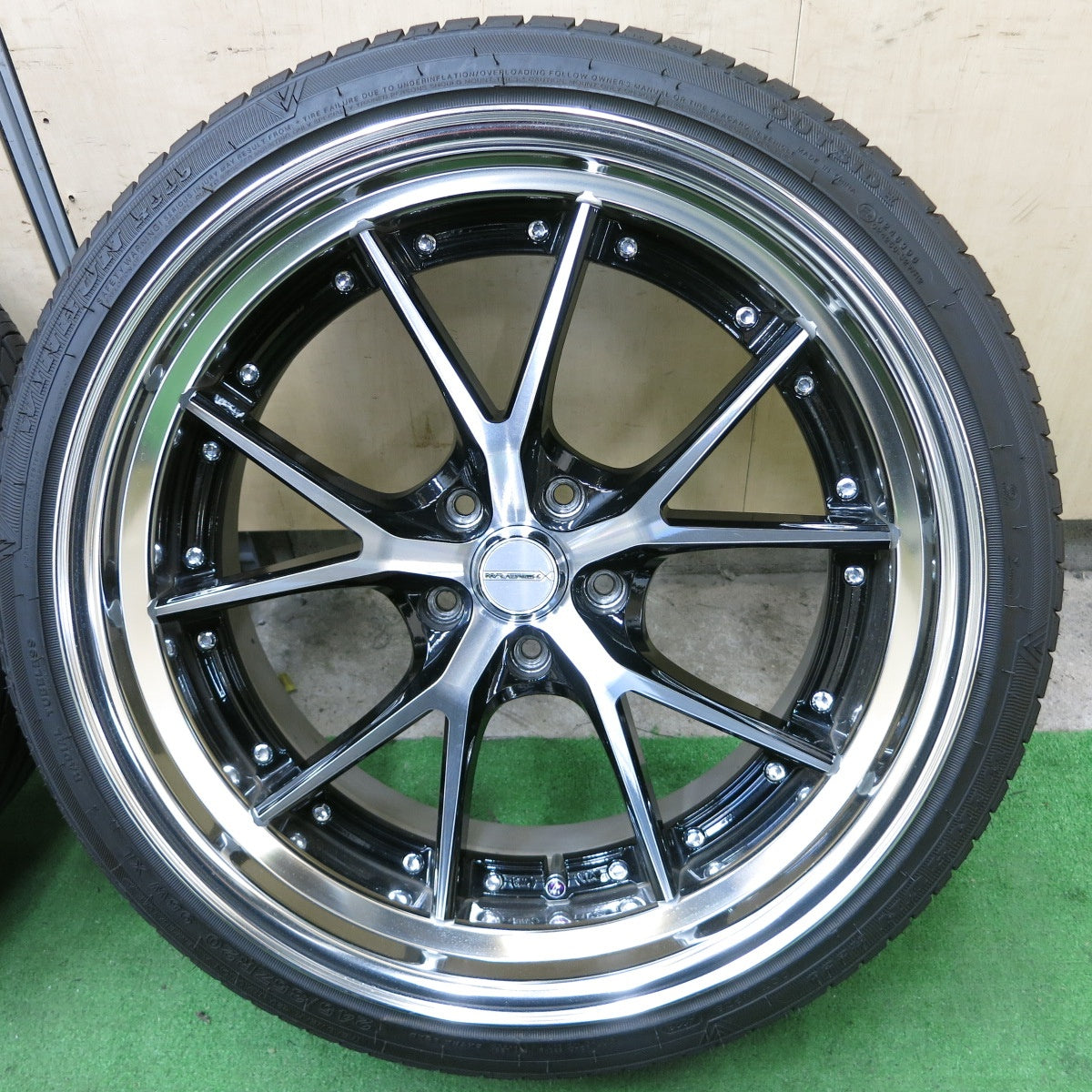 バリ溝！23年！キレイ！9.5分★MAVERICK MV-905S SL スーパー フランジ 245/35R20 ウィンラン R330 グッドイヤー イーグル LS EXE マーベリック 20インチ PCD114.3/5H★5072905ナノ