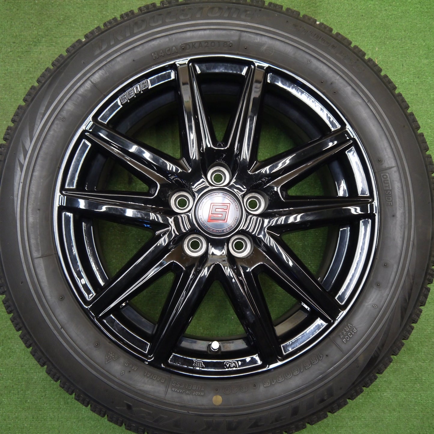 4本価格★シエンタ 等 185/60R15 スタッドレス ブリヂストン ブリザック VRX SEIN ザイン 15インチ PCD100/5H★5041810Hス