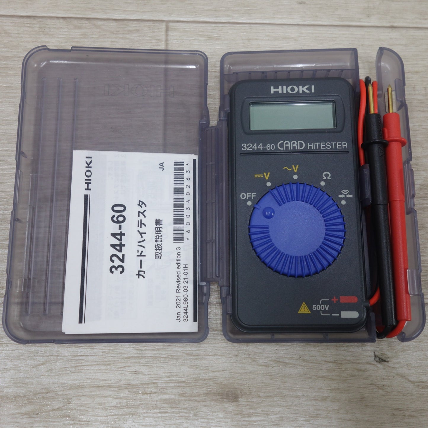 [送料無料] キレイ◆HIOKI 日置電機 カードハイテスタ 3244-60  デジタル マルチ メーター カード型 計測器 測定器◆