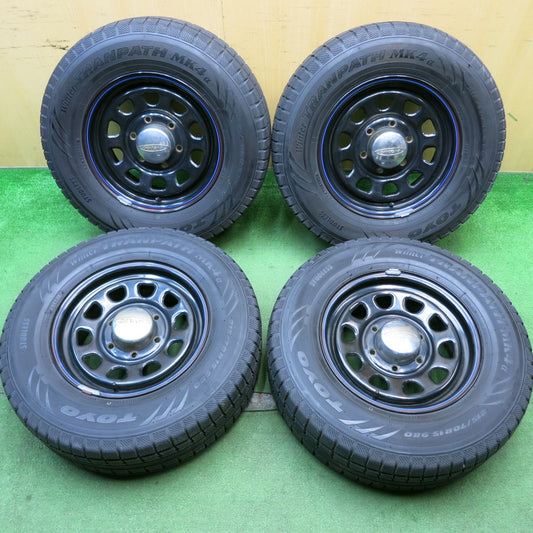 バリ溝！9.5分★スタッドレス DAYTONA デイトナ 215/70R15 トーヨー ウインター トランパス MK4α スチール 15インチ PCD139.7/6H★5053104HAス
