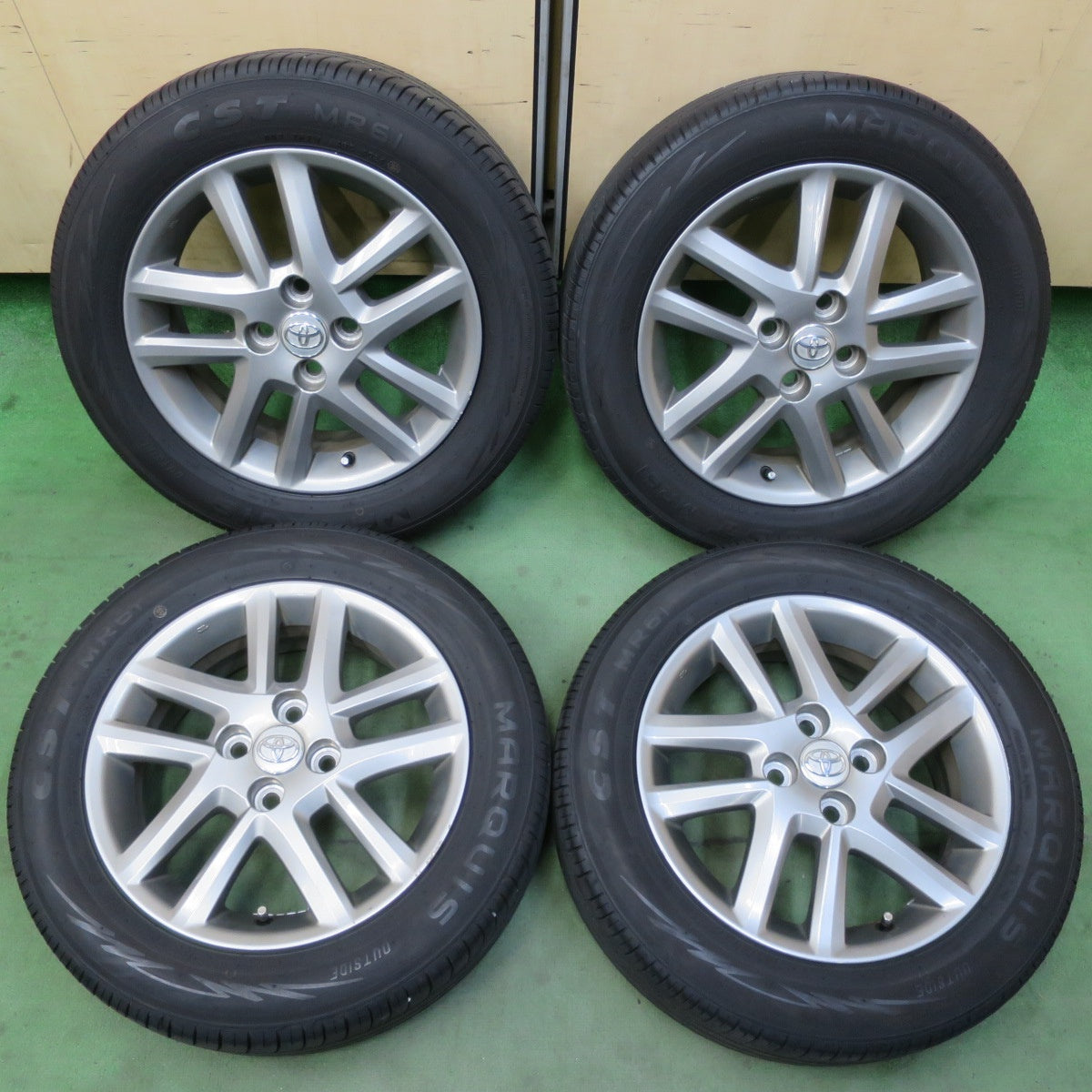 バリ溝！24年！9.5分★トヨタ カローラ フィールダー 純正 185/60R15 マーキス CST MR61 15インチ PCD100/4H★6040403イノ