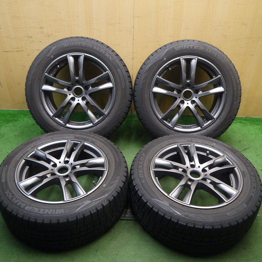 バリ溝！キレイ！9分★BMW 等 KELLENERS 225/55R17 スタッドレス ダンロップ ウインターマックス WM02 ケレナーズ 17インチ PCD112/5H★5091701Hス