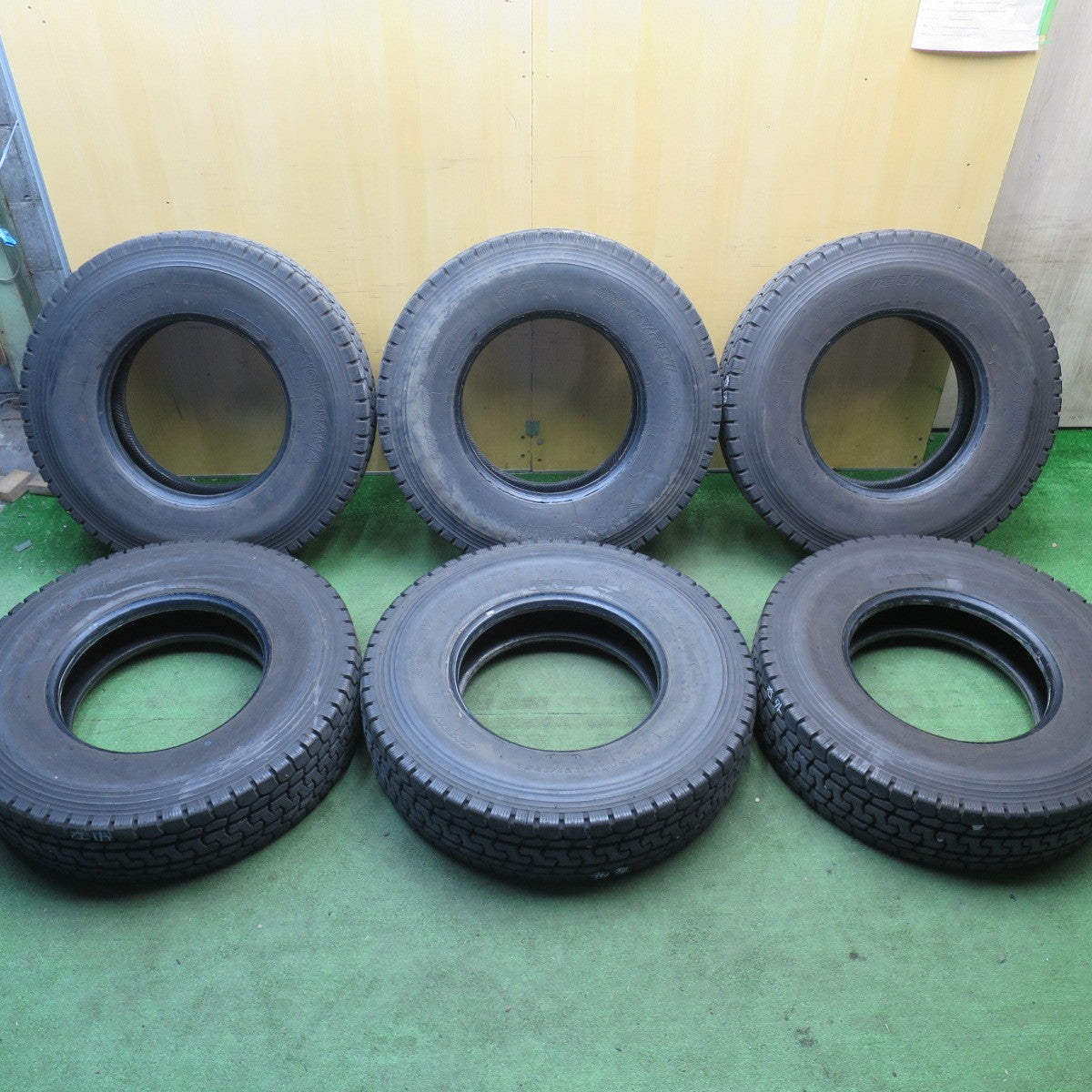 バリ溝！9分！6本★トラック タイヤ 225/90R17.5 127/125L ヨコハマ TY287 STEM-2 ミックス オールシーズン 17.5インチ★6032405NJノタ