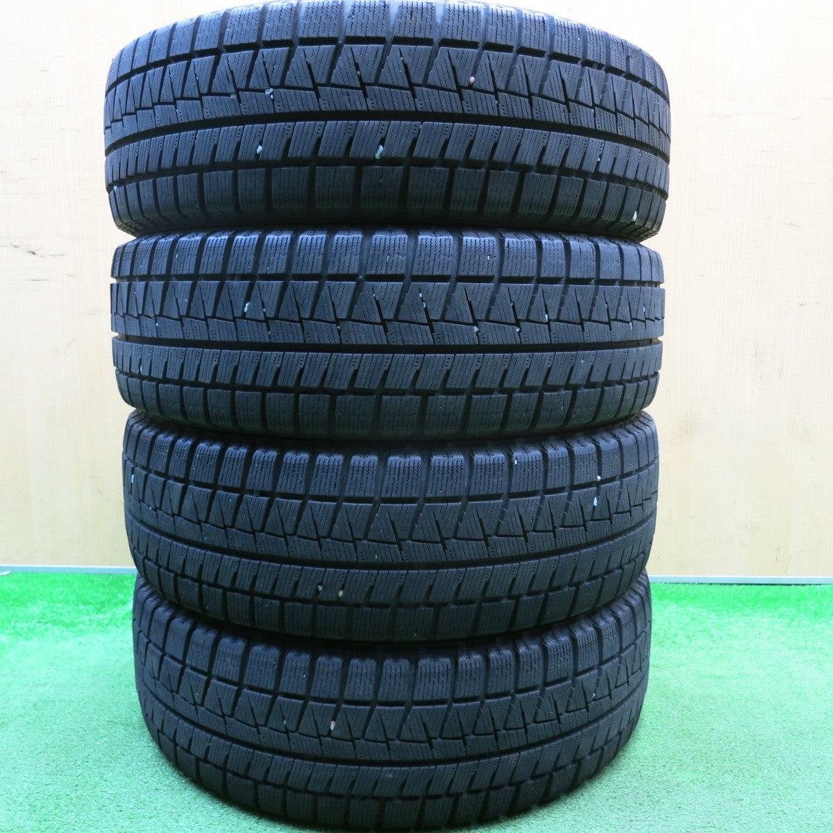 バリ溝！キレイ！8.5分★スズキ MK32S スペーシア カスタム XS リミテッド 純正 165/55R15 スタッドレス ブリヂストン アイスパートナー2 15インチ PCD100/4H★5120402HAス