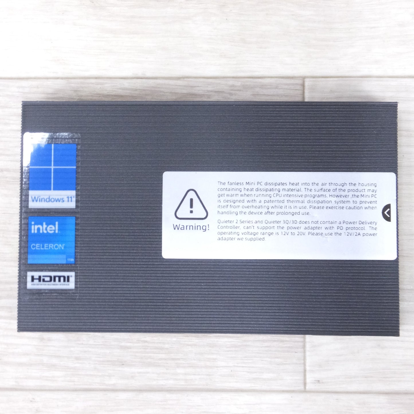 [送料無料] ◆MeLE ファンレス ミニ PC Quieter 3Q 81E N5105 Intel RAM 8GB HDD 128GB Win11 Pro 64bit 電源アダプター 付き (1)◆