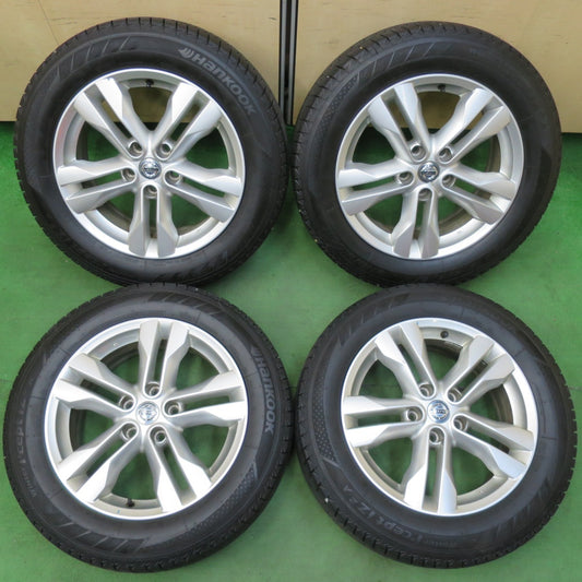 [送料無料] バリ溝！22年！9.5分★日産 T31 エクストレイル 純正 215/60R17 スタッドレス ハンコック ウインター アイセプト IZ2A 17インチ PCD114.3/5H★5011512イス